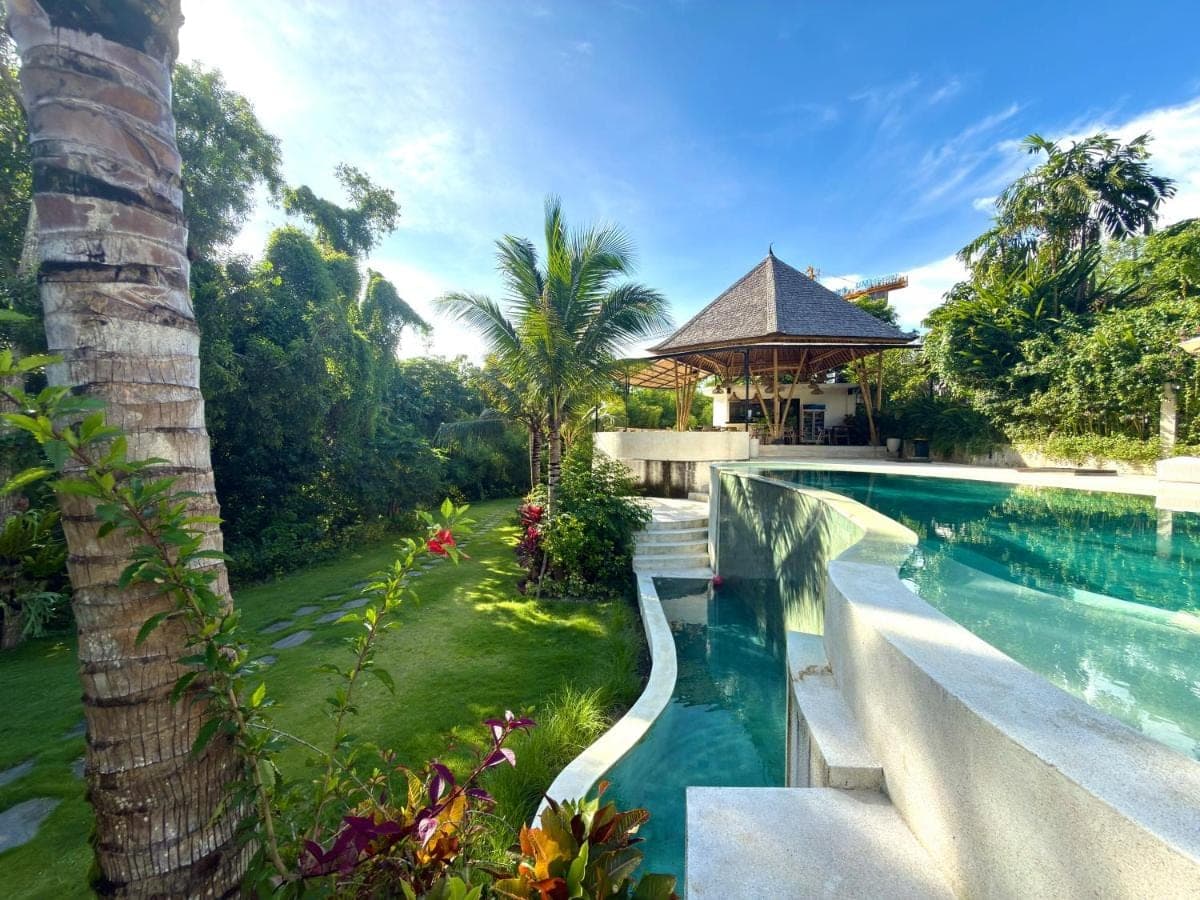an image of a swimming pool at a villa at Tregge Surf Camp Uluwatu in Uluwatu