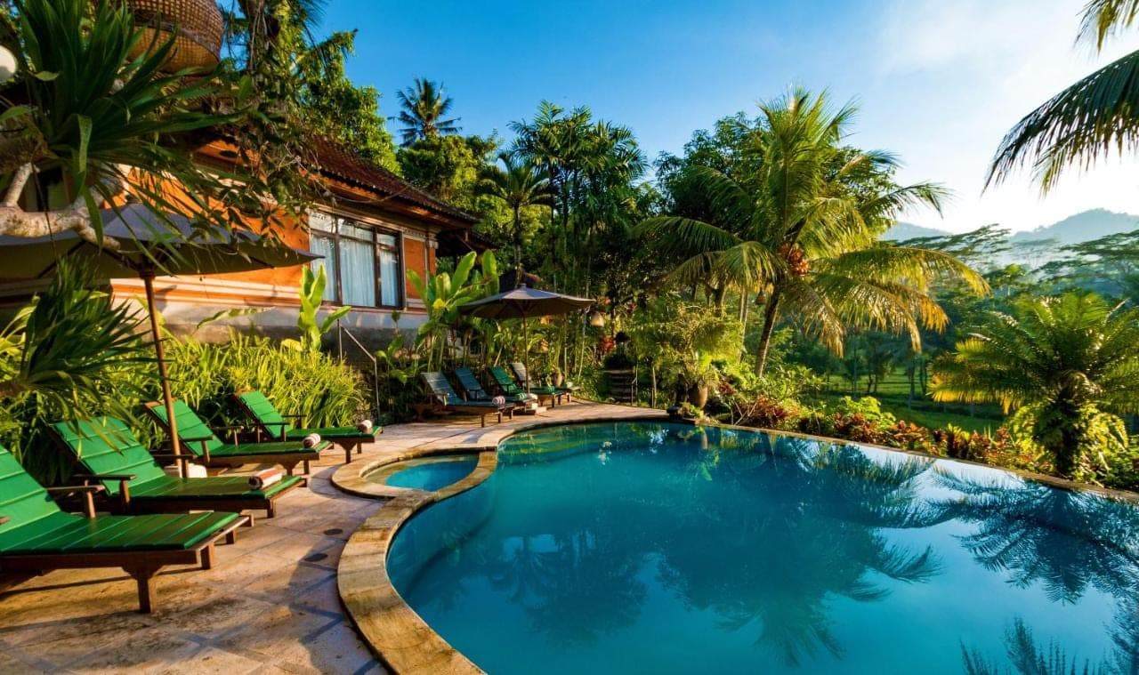 an image of a swimming pool at a villa at Cepik Villa Sidemen by AGATA in Sidemen