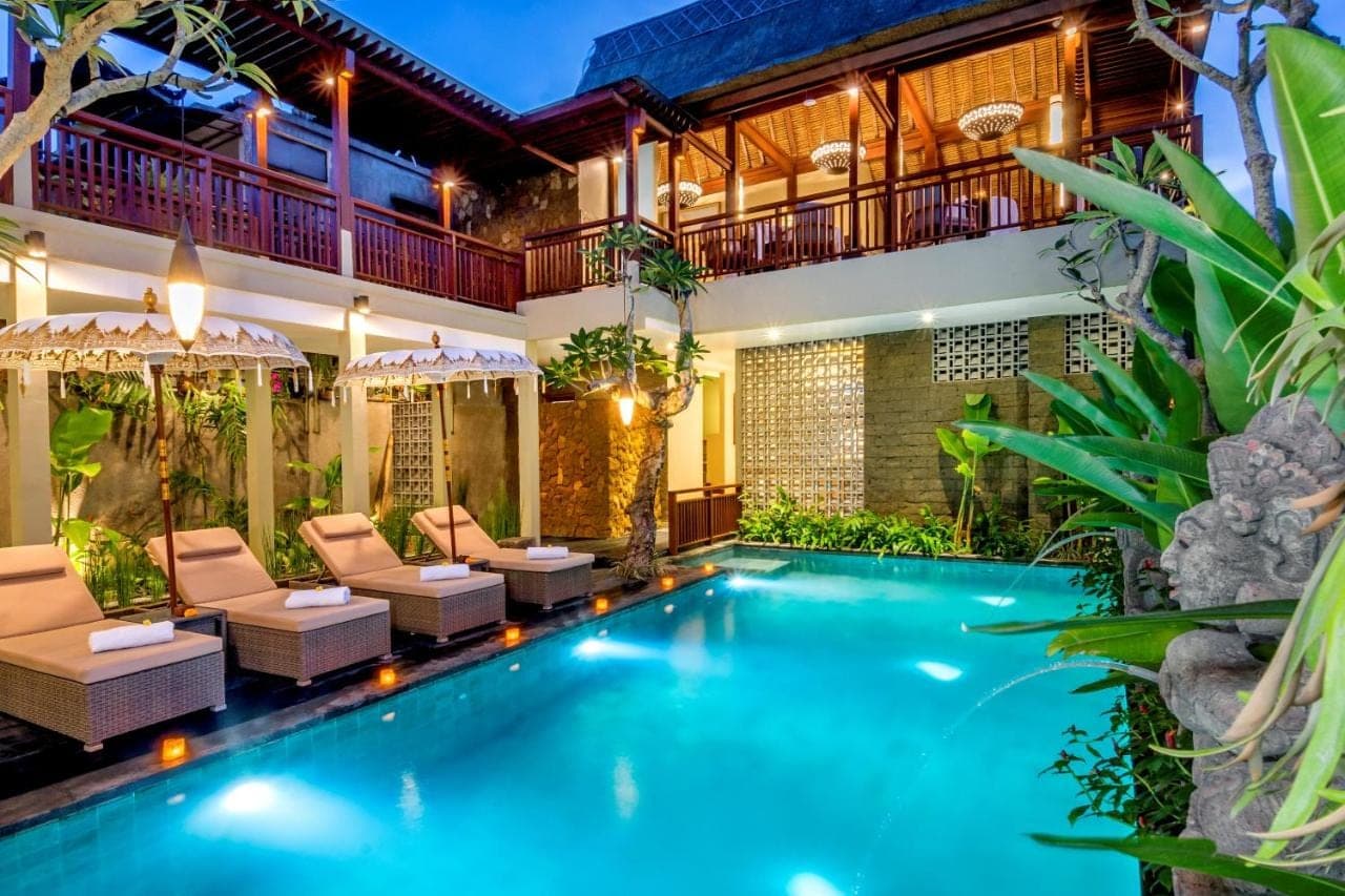 an image of a swimming pool in a villa at Bumi Muwa Ubud Katiklantang in Ubud