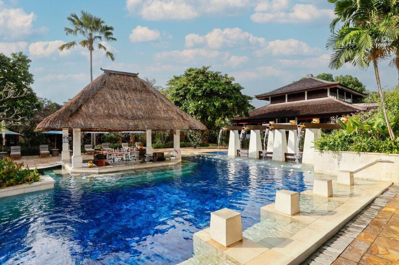 a pool at the resort at Rama Beach Resort and Villas in Kuta