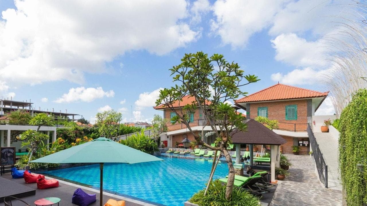 an image of a swimming pool at a resort at SOLTERRA SEMINYAK Boutique Hotel & Spa Powered by Archipelago in Seminyak